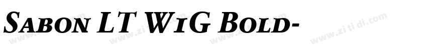 Sabon LT W1G Bold字体转换 Sabon LT W1G Bold字体转换